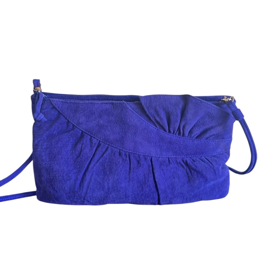 Unbranded Purple Suede Leather Crossbody